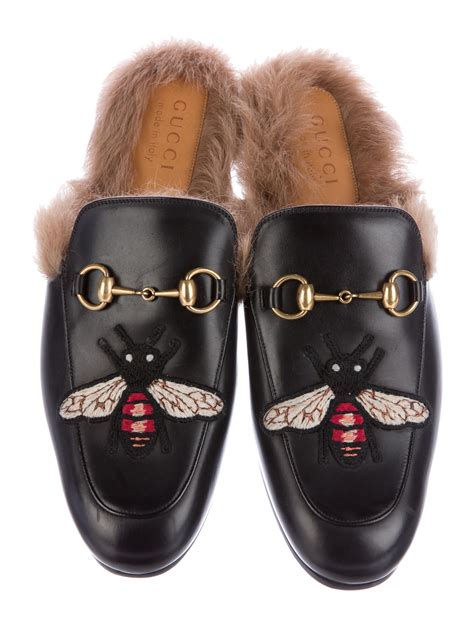 gucci slipper dames|Gucci fur slippers women's.